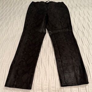 Insight Black Patterned Straight Leg Pants
